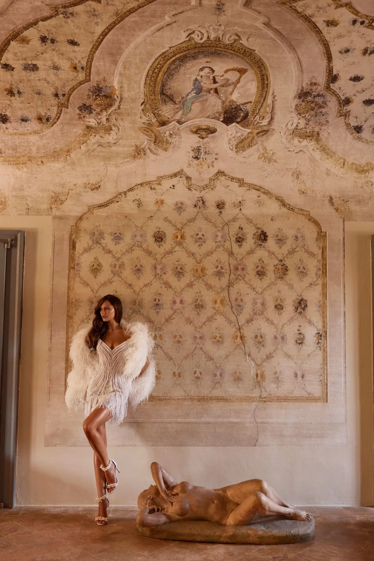 Siera Mini Wedding Dress with Cape | MN x Tamara