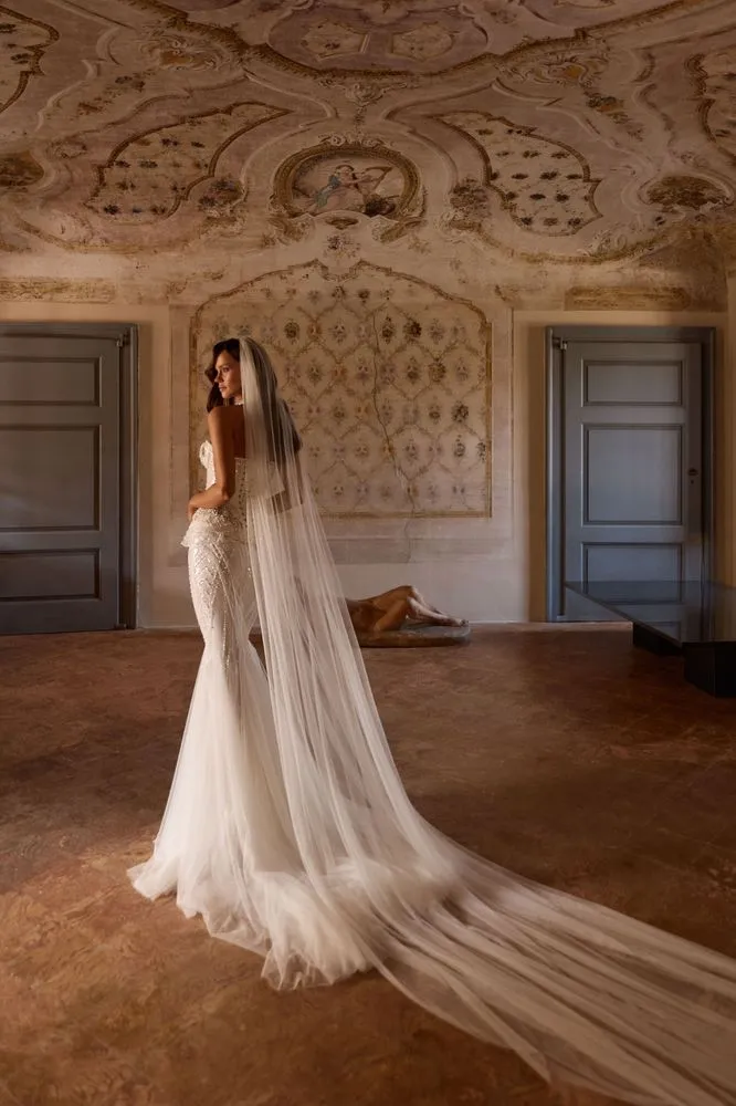 Anna Lace Bridal Corset (Back View)
