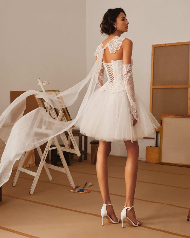 Colore tulle skirt dress