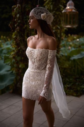 chinese dress ladies Nana Jacqueline Women's Penelope Lace Dress - White main image 1